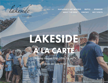 Tablet Screenshot of lakesidealacarte.com
